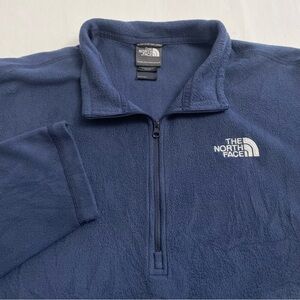 The North Face Jacket Glacier Fleece Outdoor Quarter Zip Blue Men’s XL